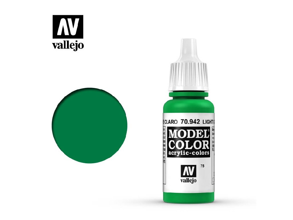 Acrylic color Vallejo Model Color 70942 Light Green (17ml)