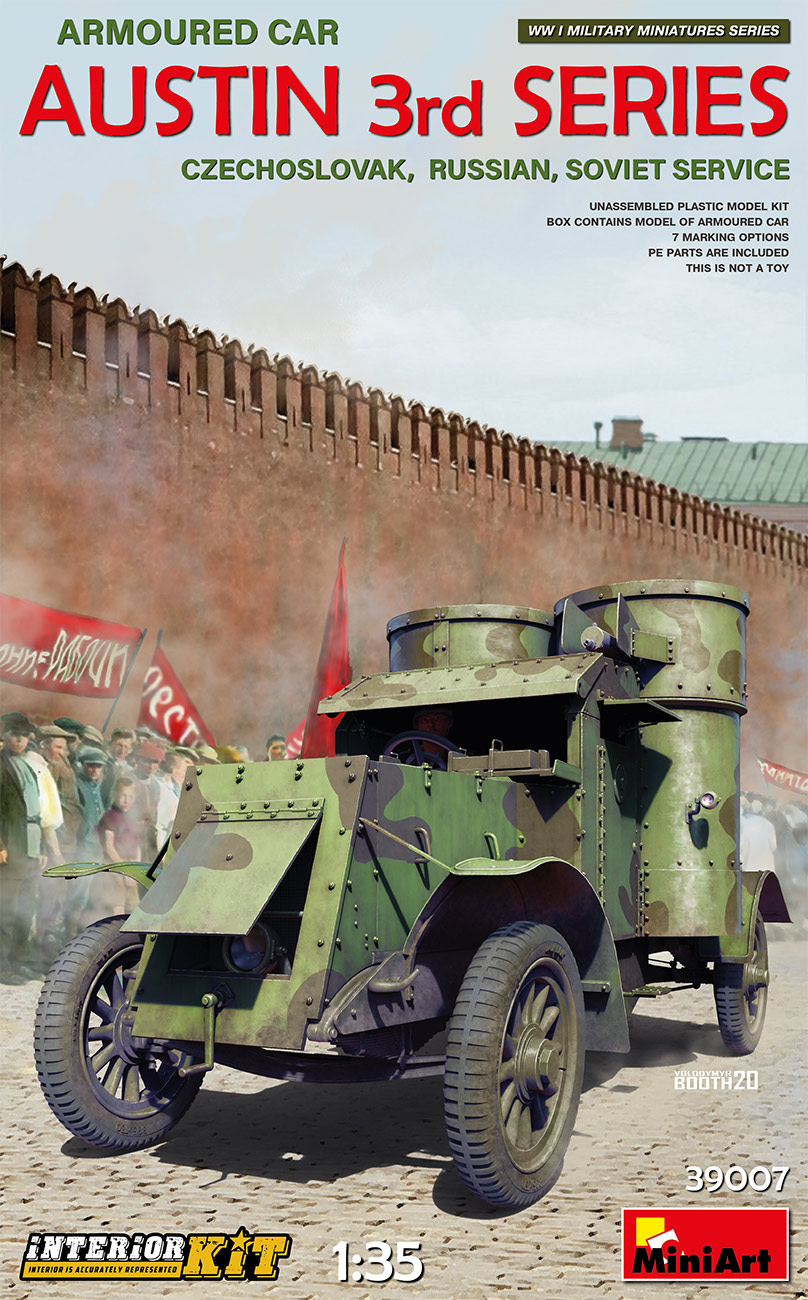 1/35 Austin Armoured Car 3rd Series: Czechoslovak,  Russian, Soviet Service. Interior Kit - Miniart