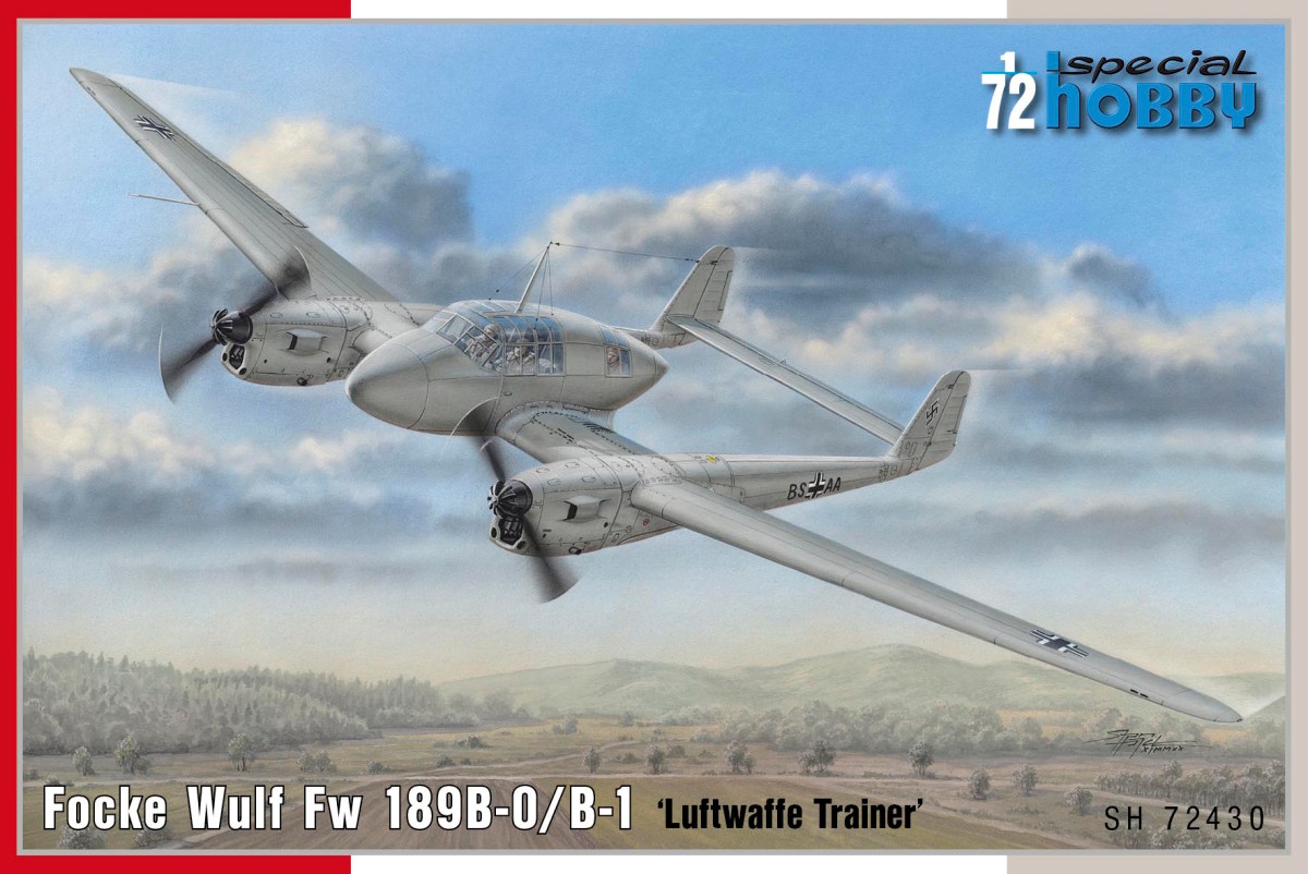 Scale plastic kit 1/72 Focke Wulf Fw 189B Uhu ‘Trainer’