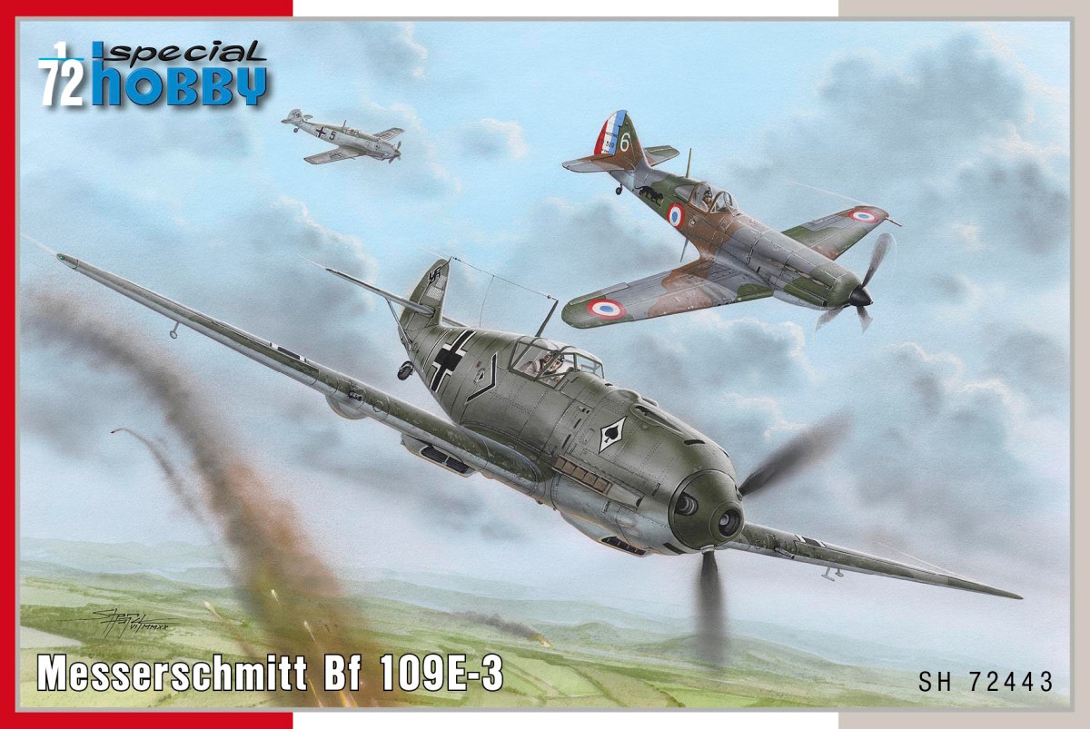 Scale plastic kit 1/72 Messerschmitt Bf 109E-3 - Special Hobby