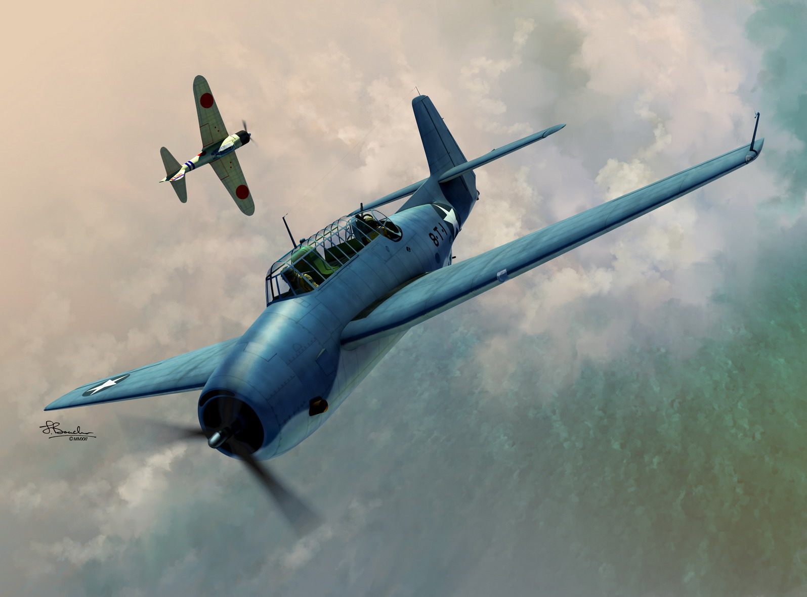 1/72 TBF-1 Avenger over Midway and Guadalcanal