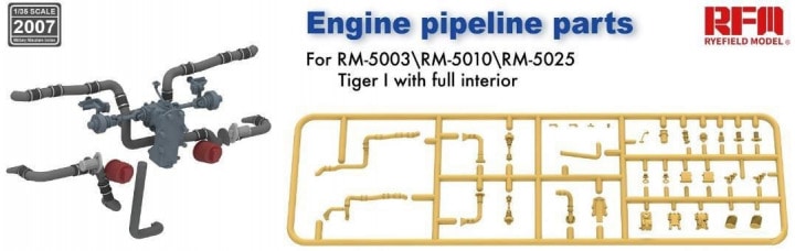 1/35 Engine pipeline parts for RM-5003 RM-5025 - RFM