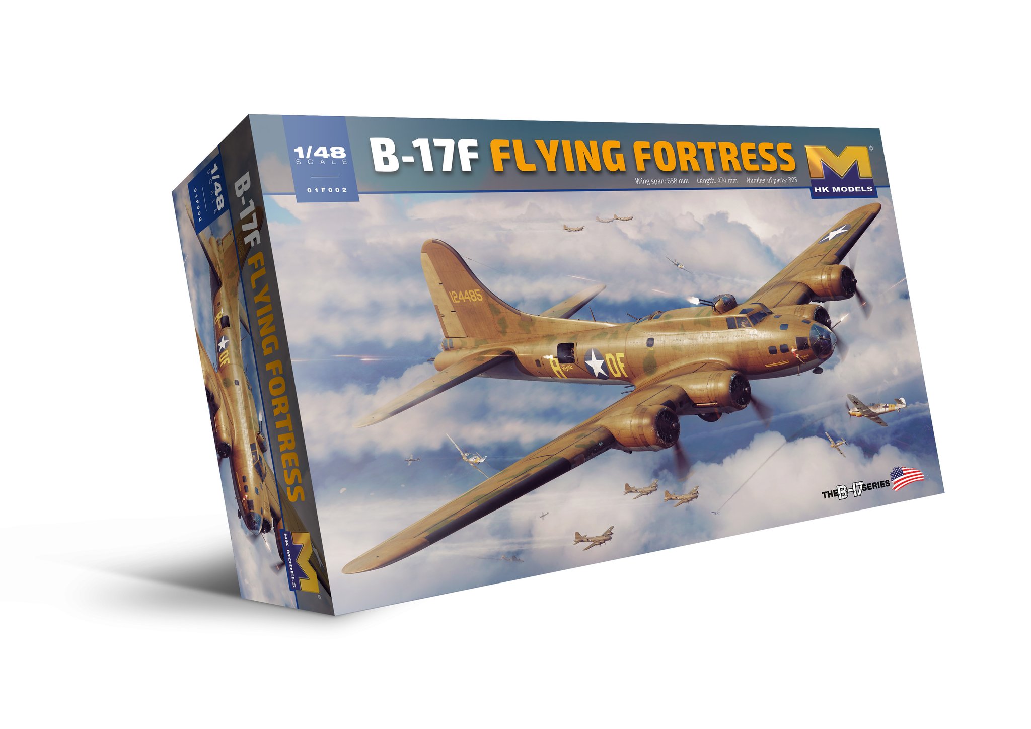 HK Models 01F001 1:48 B-17G Flying Fortress Bomber New Tool Plastic Model Kit