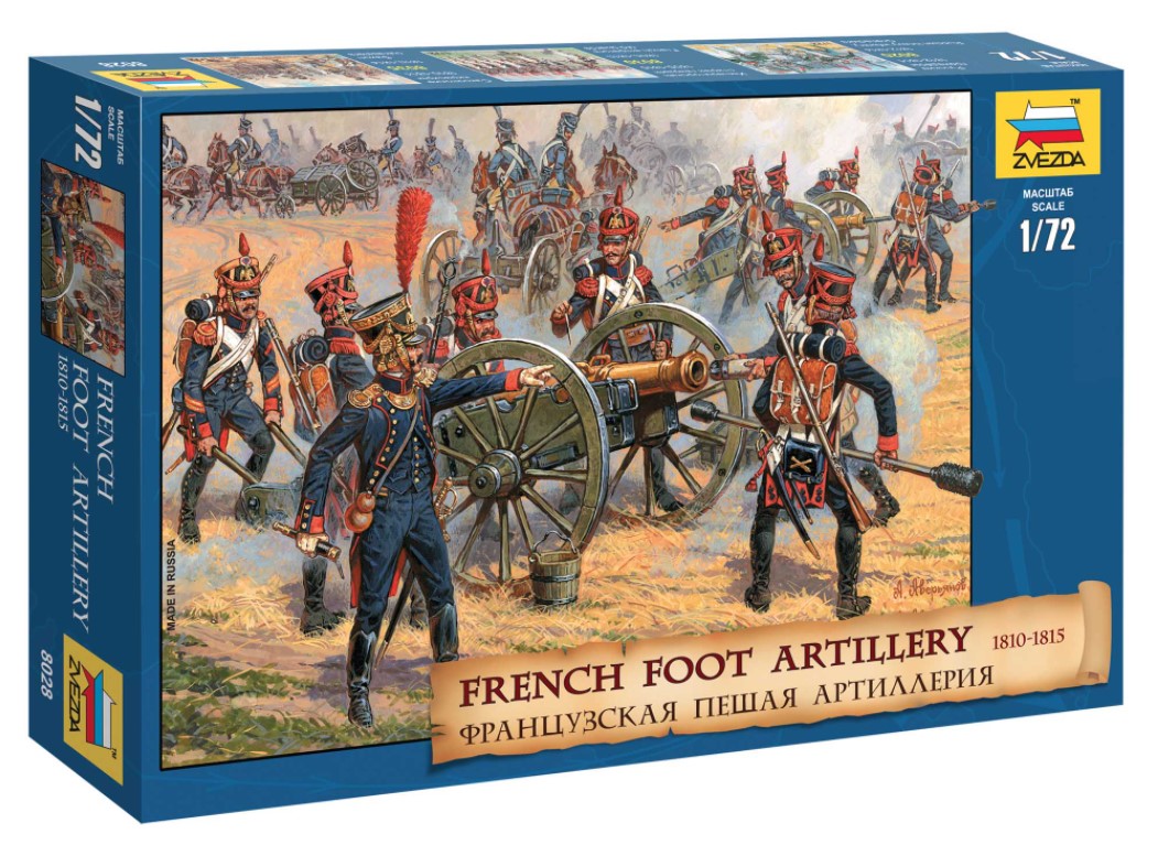 Details about   8028 French Foot Artillery 1810-1815 1/72 Zvezda 