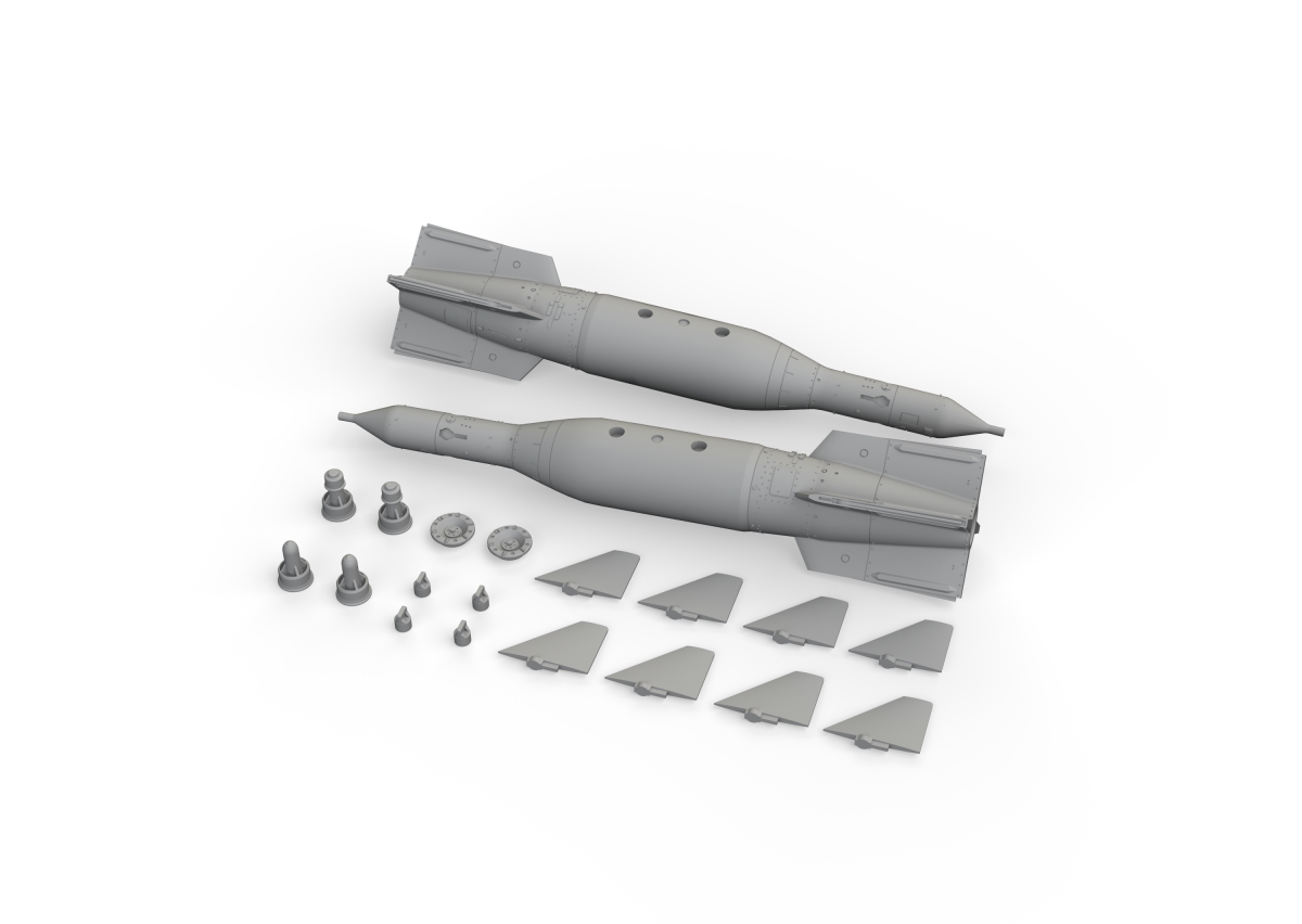 2pcs Eduard Brassin 648518 1/48 Paveway II Mk 13/18 Laser Guided Bombs 