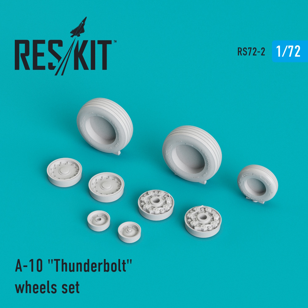 P-38 Lightning Type 1 wheels set Resin Upgrade set 1/48 ResKit RS48-0220 