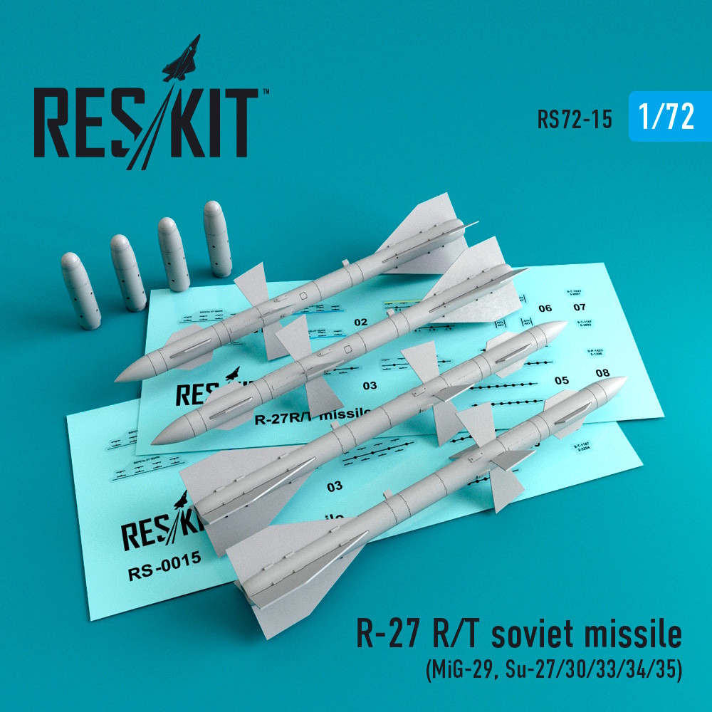 1 72 R 27 R Soviet Missile 4 Pcs Mig 29 Su 27 30 33 34 35 Vse Pro Modelare Art Scale