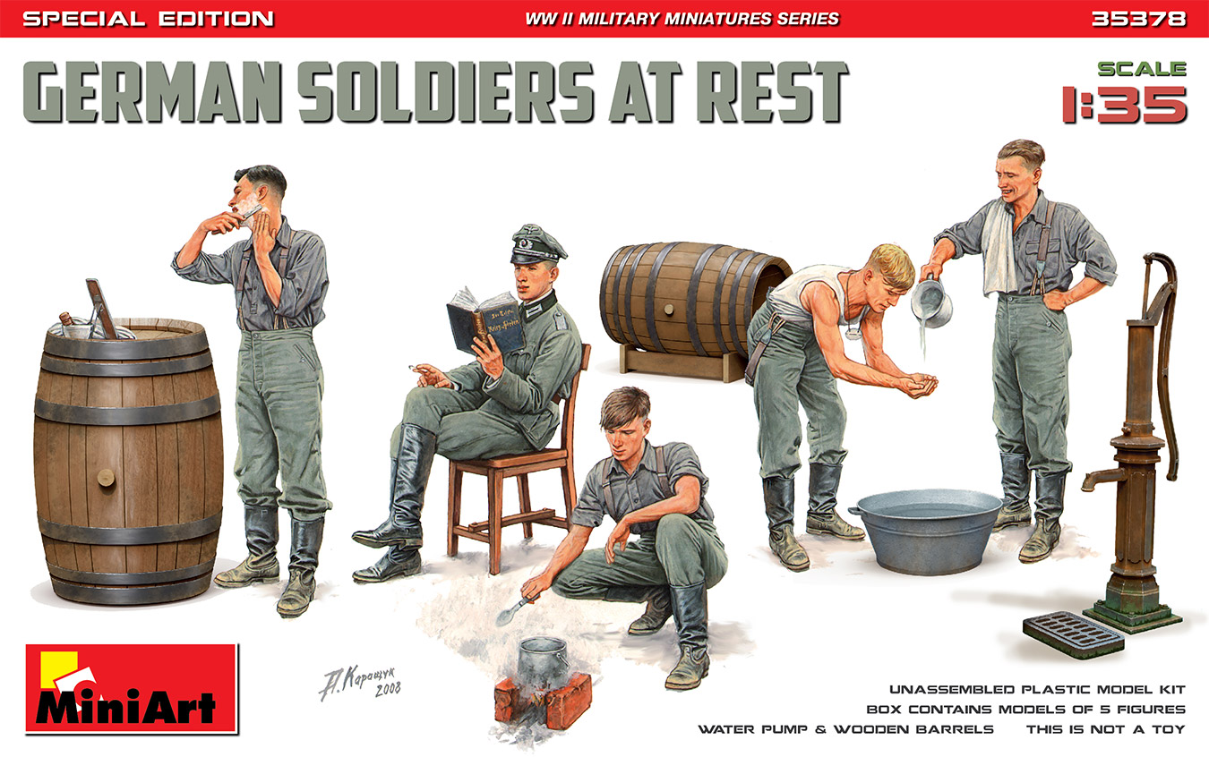 1/35 GERMAN SOLDIERS AT REST. SPECIAL EDITION - Miniart