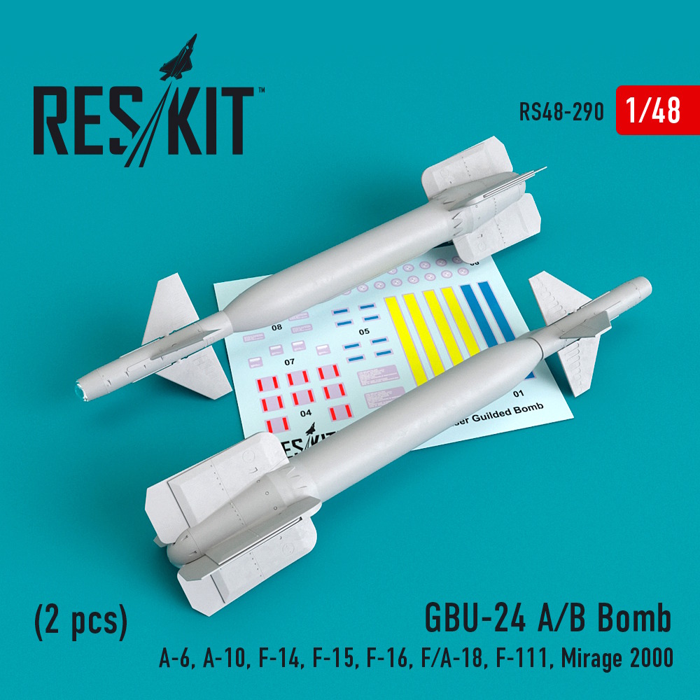 GBU-24 (A-B) bombs (2 pcs) (A-6, A-10, F-14, F-15, F-16, F/A-18, F-111 .