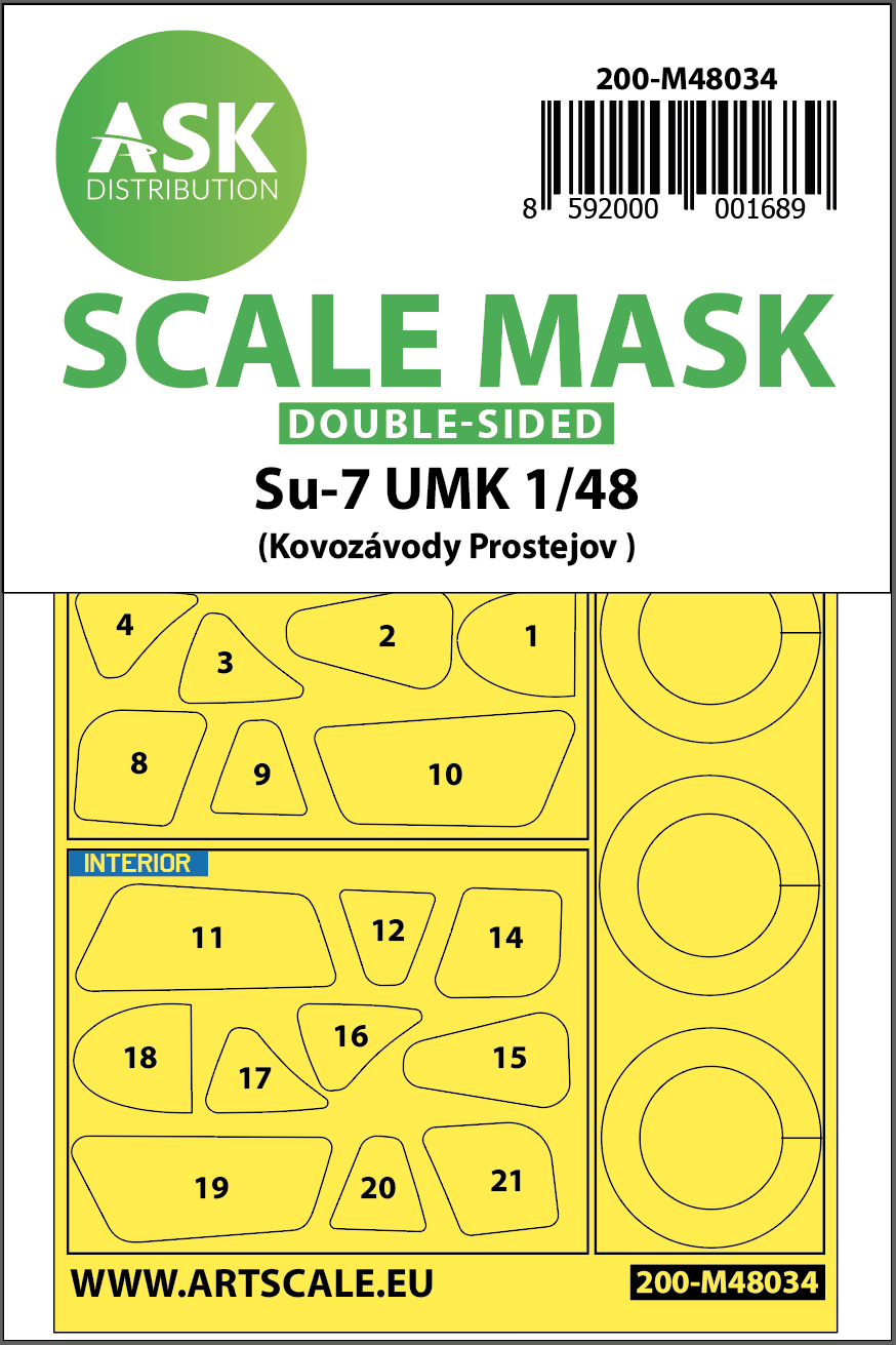 1/48 Su-7 UMK double-sided painting mask for KP
