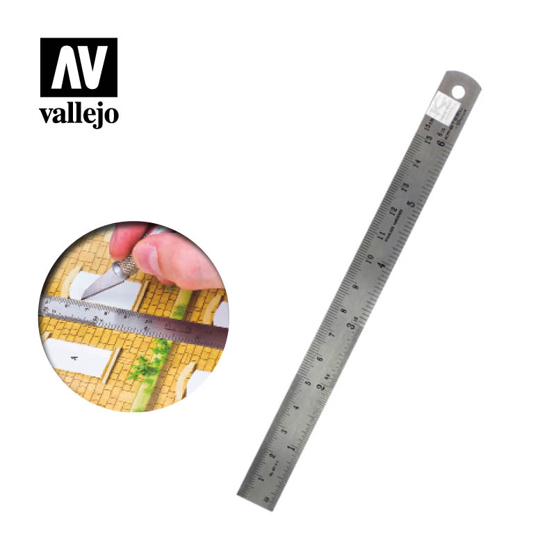 Vallejo T15003 Kovové pravítko (150 mm)