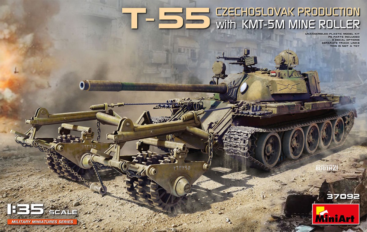 Miniart 37073 Transmission for the scale tank T-55 T-55A 1:35 model kit 