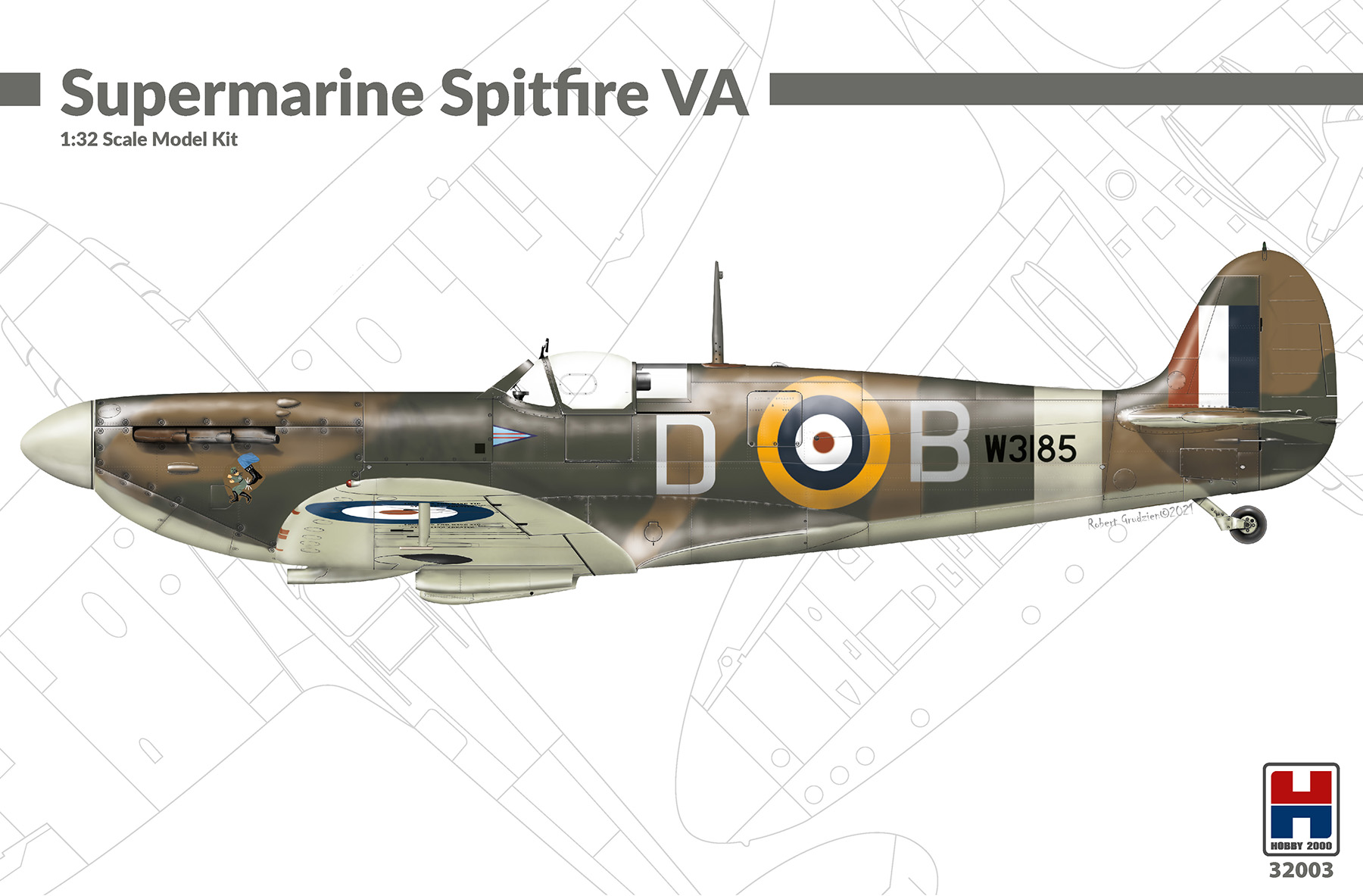1/32 Supermarine Spitfire VA - REVELL + CARTOGRAF + PMASK