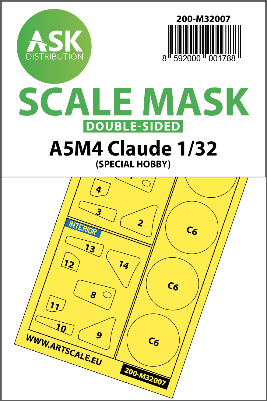 1/32 A5M4 Claude double-sided express mask for Special Hobby