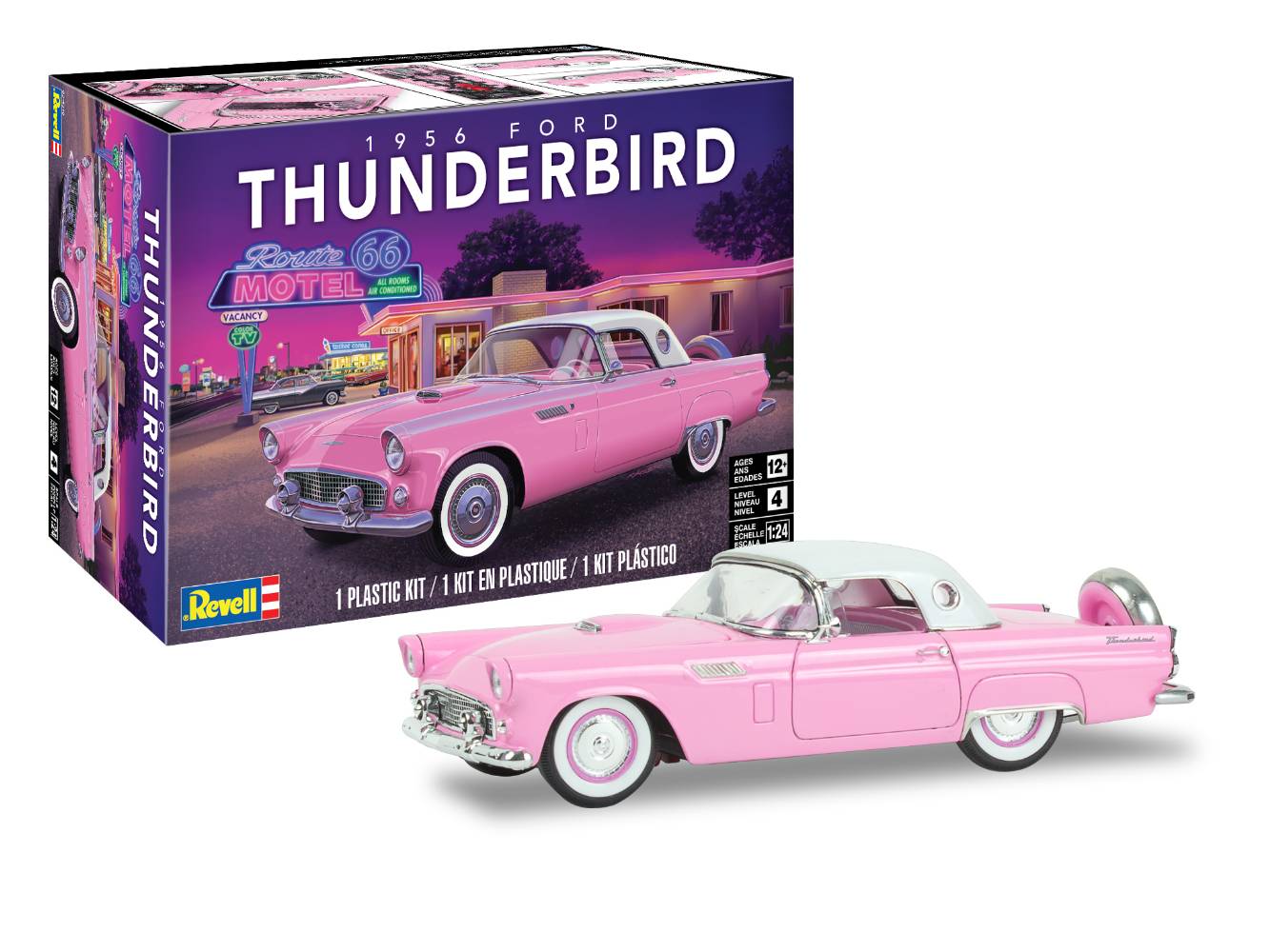 Plastic ModelKit MONOGRAM 4518 - 1956 Ford Thunderbird (1:24)