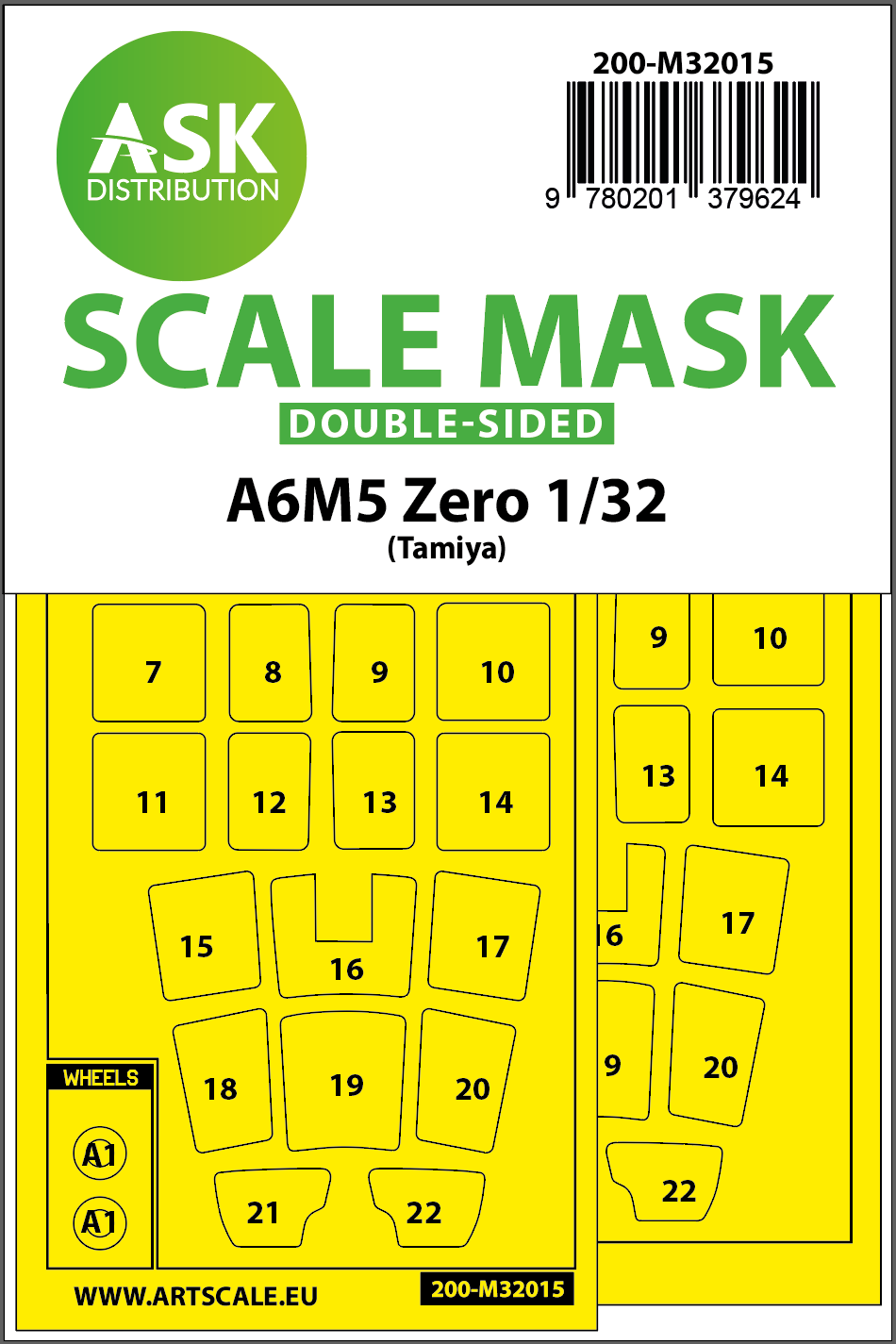 1/32 A6M5 Zero double-sided express masks for Tamiya