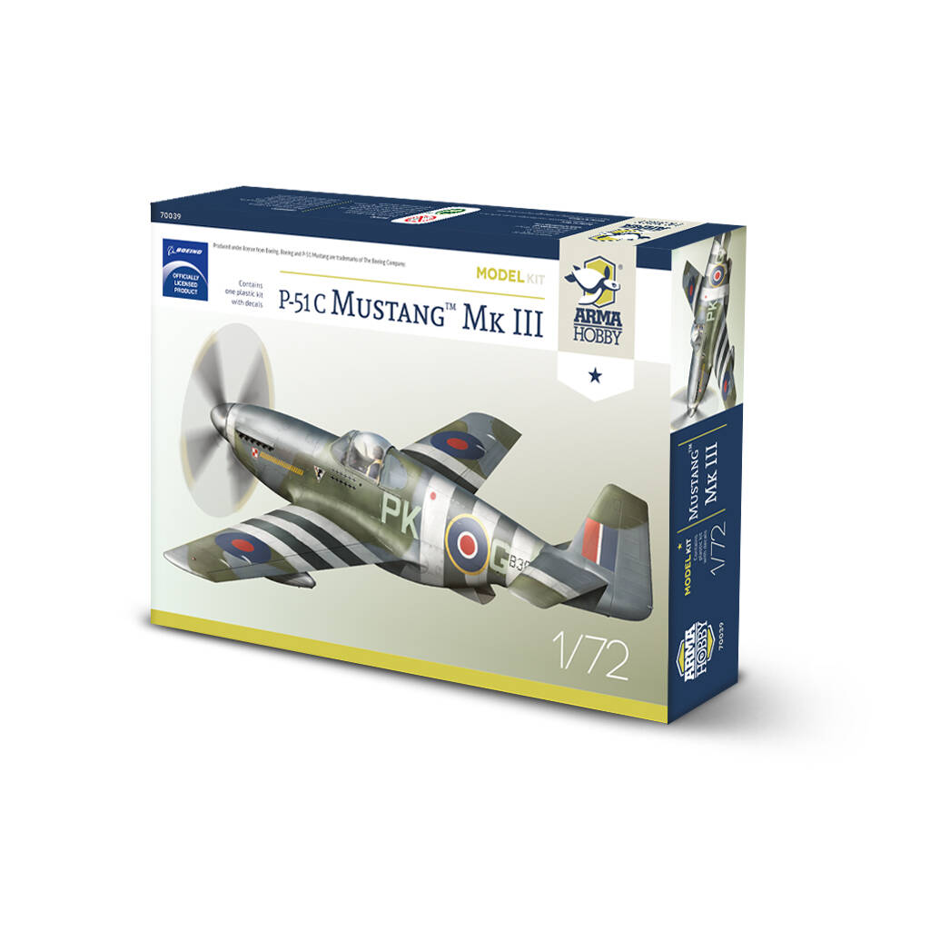 1/72 P-51 C Mustang™ Mk. III Model Kit - Arma Hobby