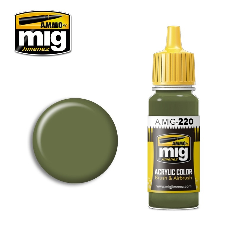 ACRYLIC COLOR FS-34151 Zinc Chromate Green (Interior Green) Acrylic Paints (17 ml)