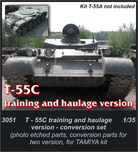 1/35 T-55C training and haulage version-conversion