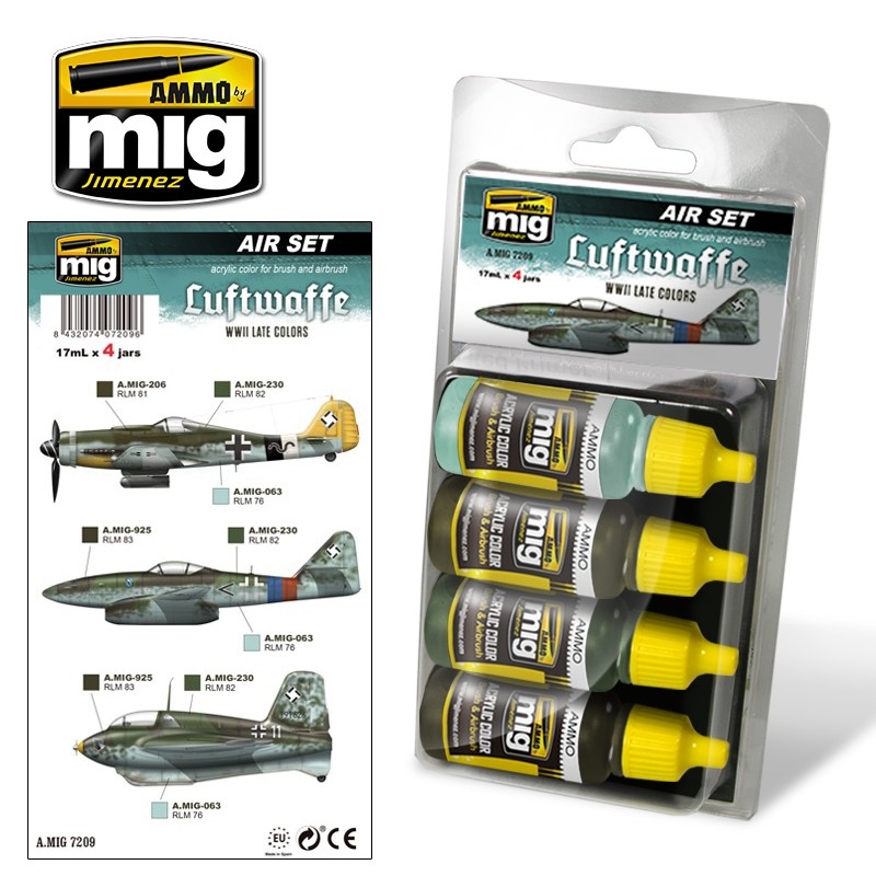 Luftwaffe WWII Late Colors Acrylic Air Sets