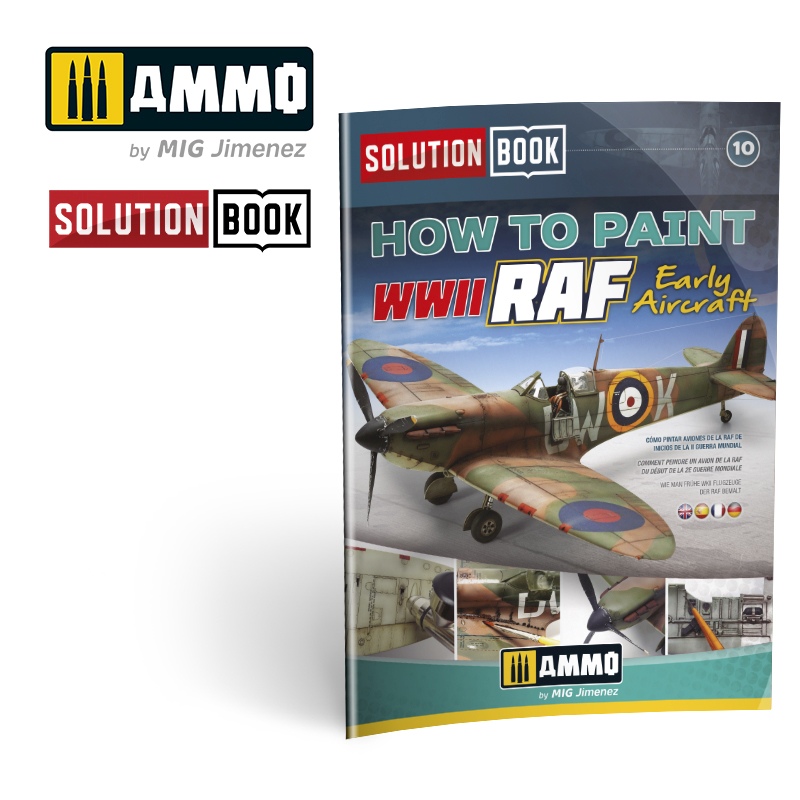 How to Paint How to Paint WWII RAF Early Aircraft SOLUTION BOOK MULTILINGUAL BOOK 