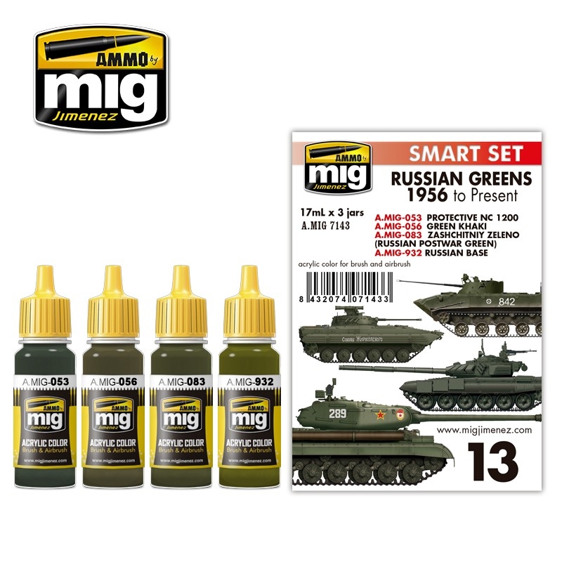 Russian Greens 1956 to Present Acrylic Smart Sets