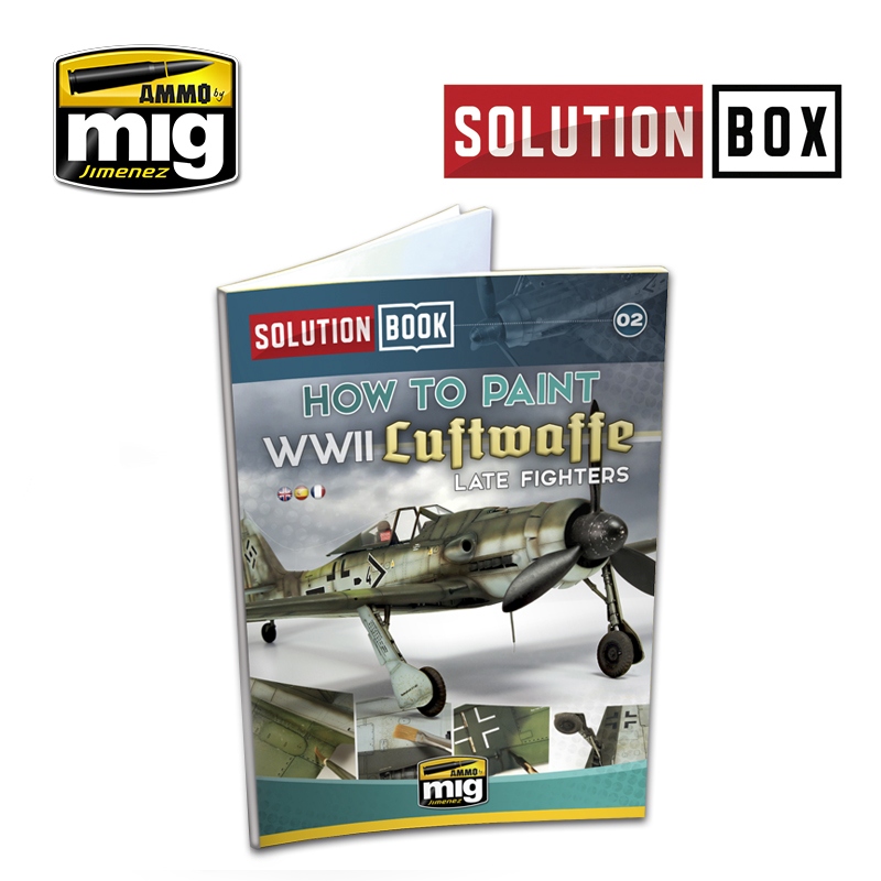 How to Paint WWII Luftwaffe Late Fighters SOLUTION BOOK MULTILINGUAL BOOK 