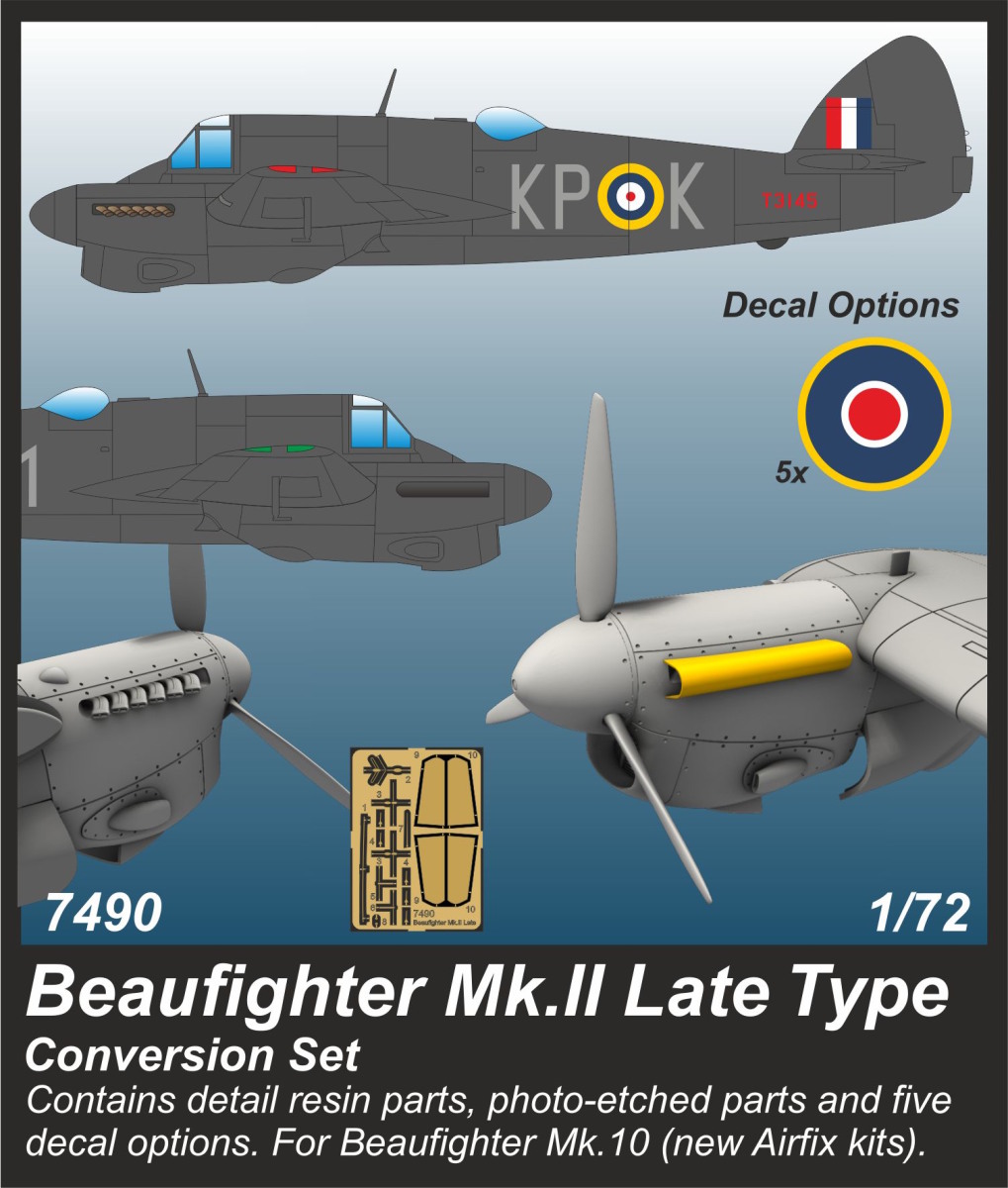 1/72 Beaufighter Mk.II Late Type Conversion set
