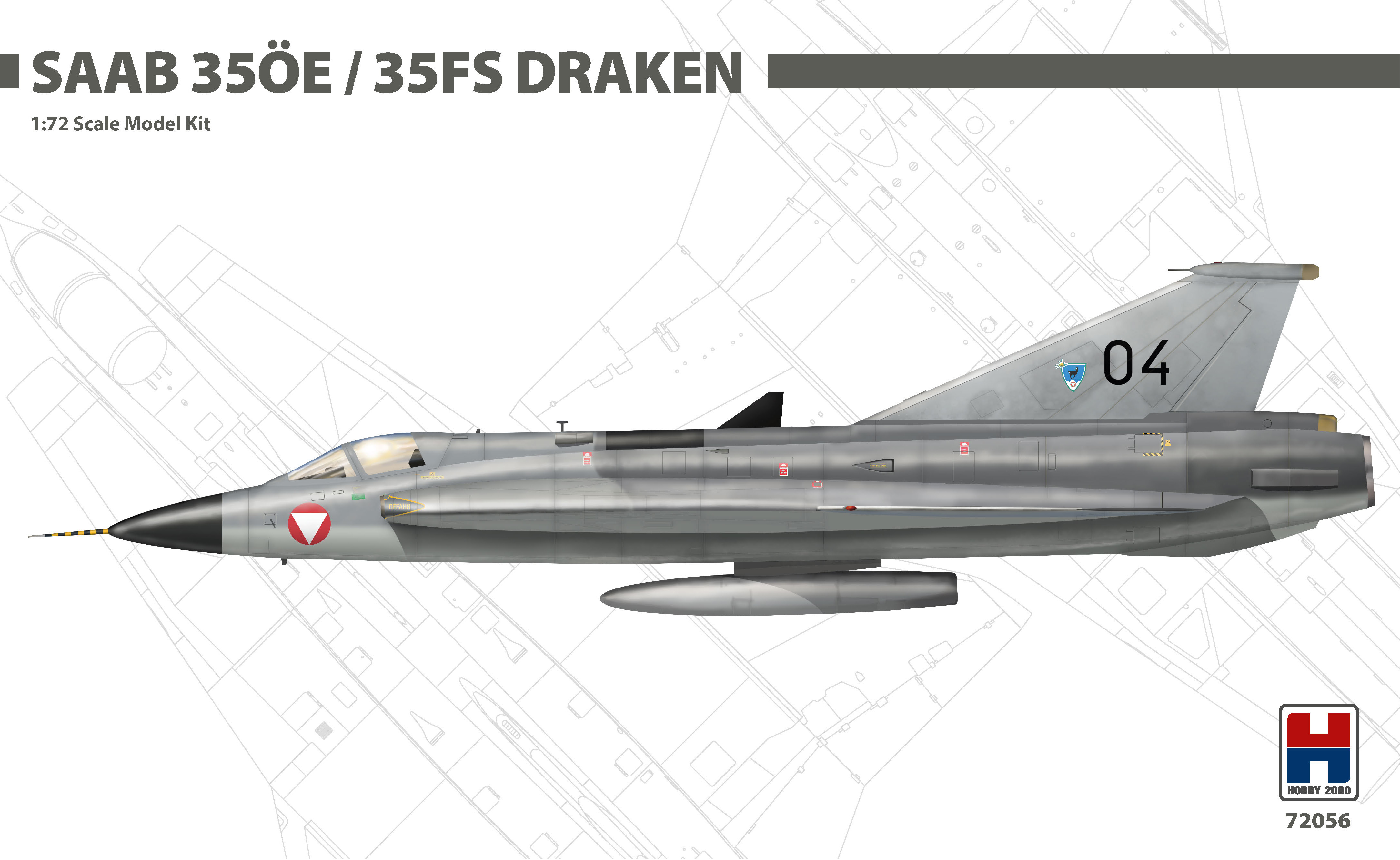 1/72 Saab 35ÖE/35FS Draken (HASEGAWA + CARTOGRAF + MASKY)