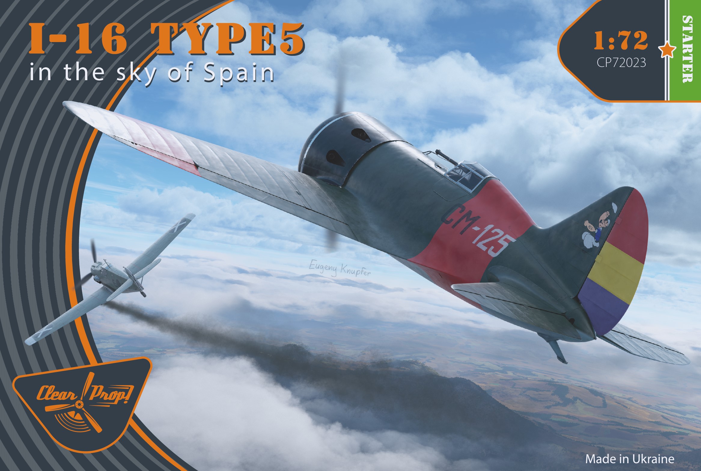 1/72 I-16 type 5 (in the sky of Spain) Starter kit