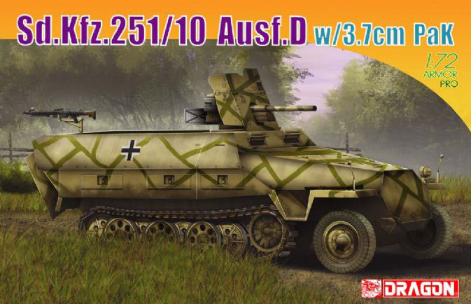 Model Kit 7280 - Sd.Kfz.251/10 Ausf.D w/3.7cm PaK (1:72)