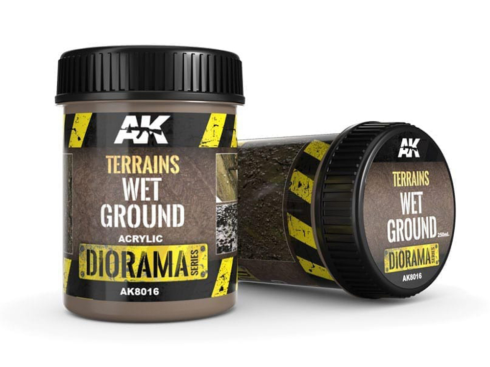 AK Dioramas TERRAINS WET GROUND - 250ml (Acrylic)