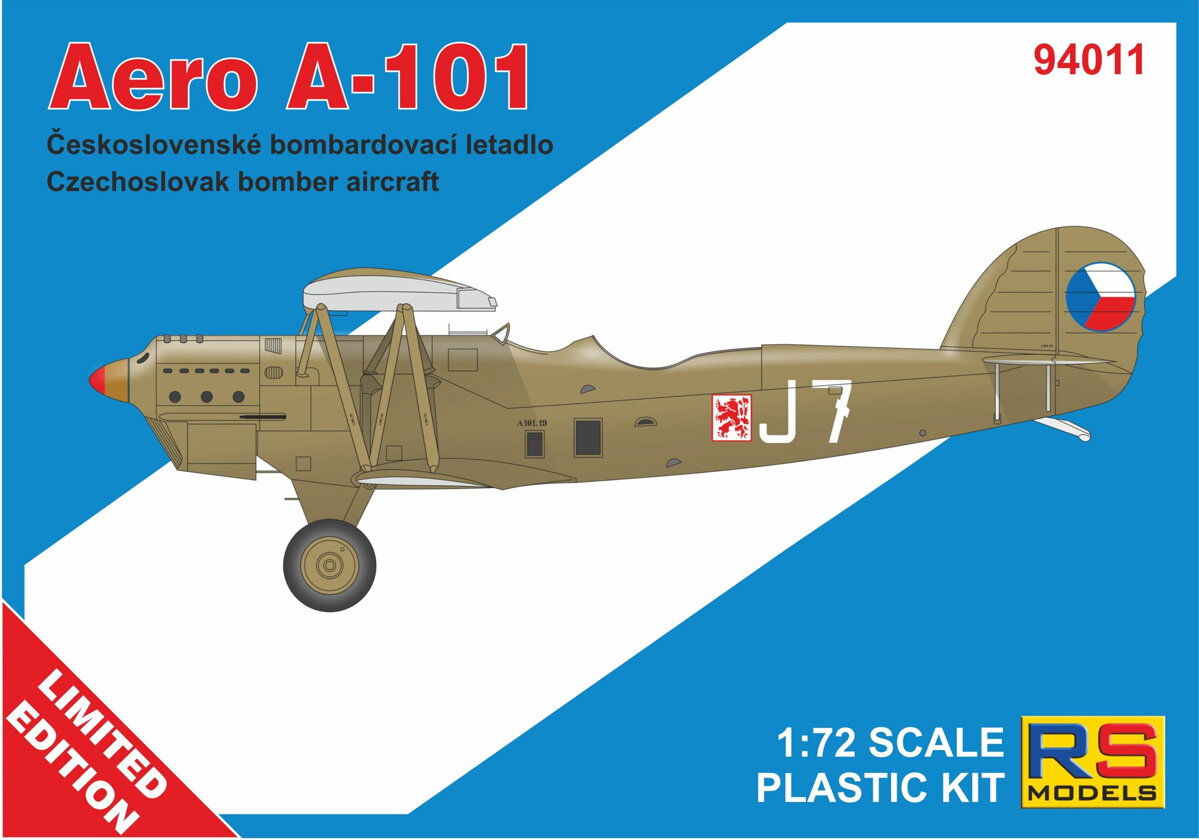 1/72 Aero A-101 - 1 decal v. for Czechoslovakia