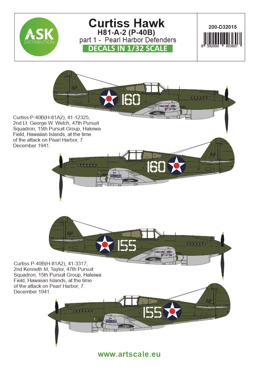 1/32 Curtiss H81-A-2 part 1 - Pearl Harbor Defenders
