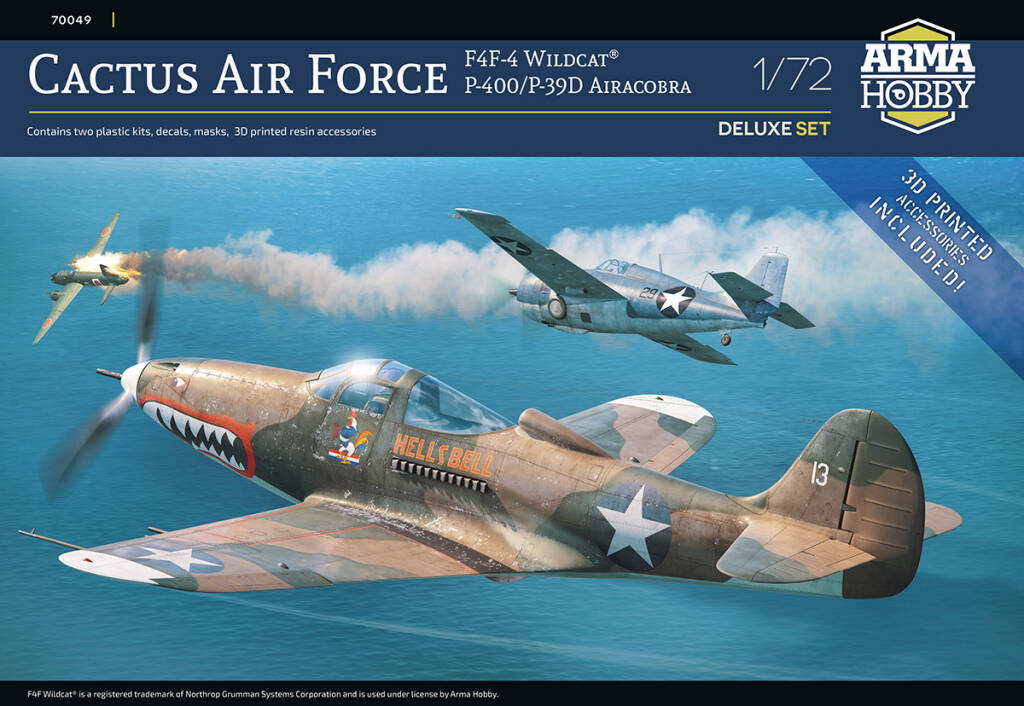 1/72 Cactus Air Force Deluxe Set – F4F-4 Wildcat® and P-400/P-39D Airacobra over Guadalcanal 1/72 - 
