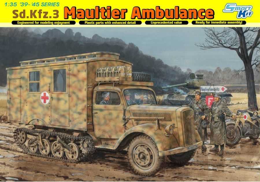 Model Kit 6766 - Sd.Kfz.3 Maultier Ambulance (Smart Kit) (1:35)