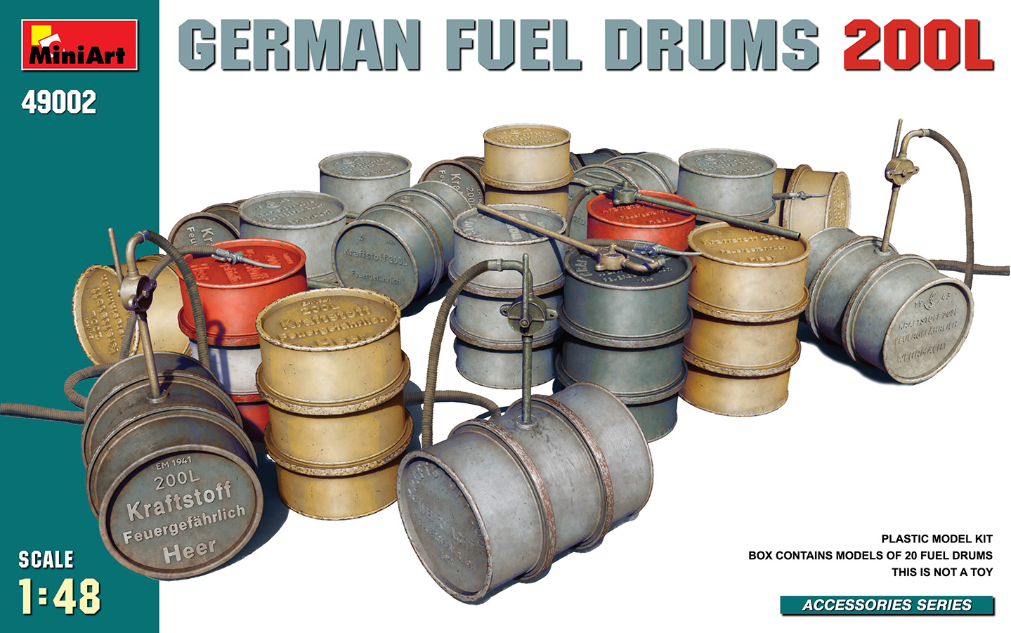 1/48 German Fuel Drums 200L - Miniart