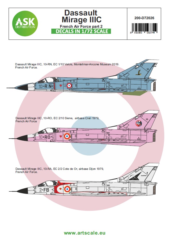 1/72 Mirage IIIC French Air Force part 2