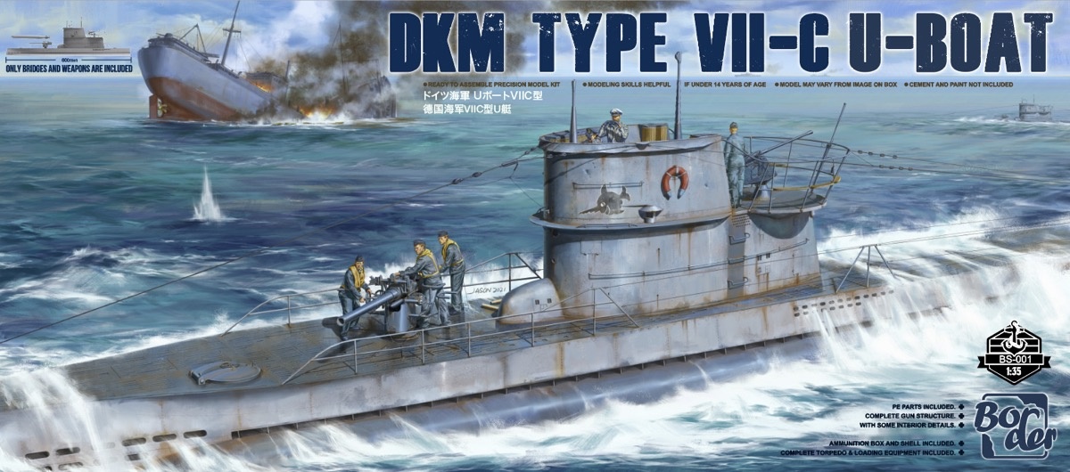 1/35 DKM Type VII-C U-Boat Upper Deck - Border Model