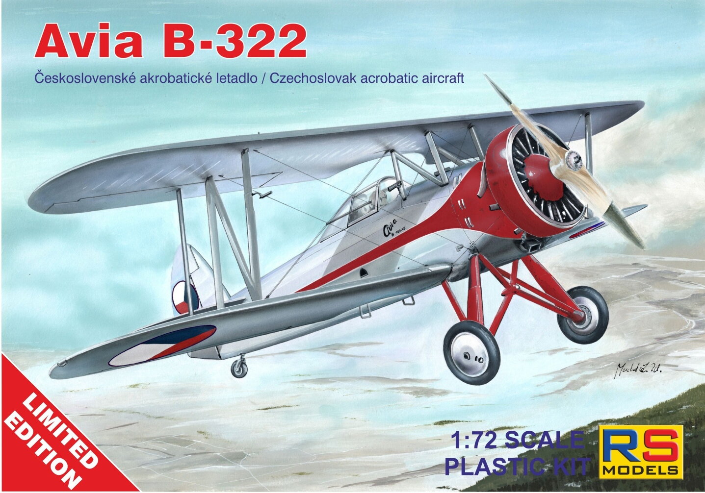 1/72 Avia B-322 - 1 decal v. for Czechoslovakia