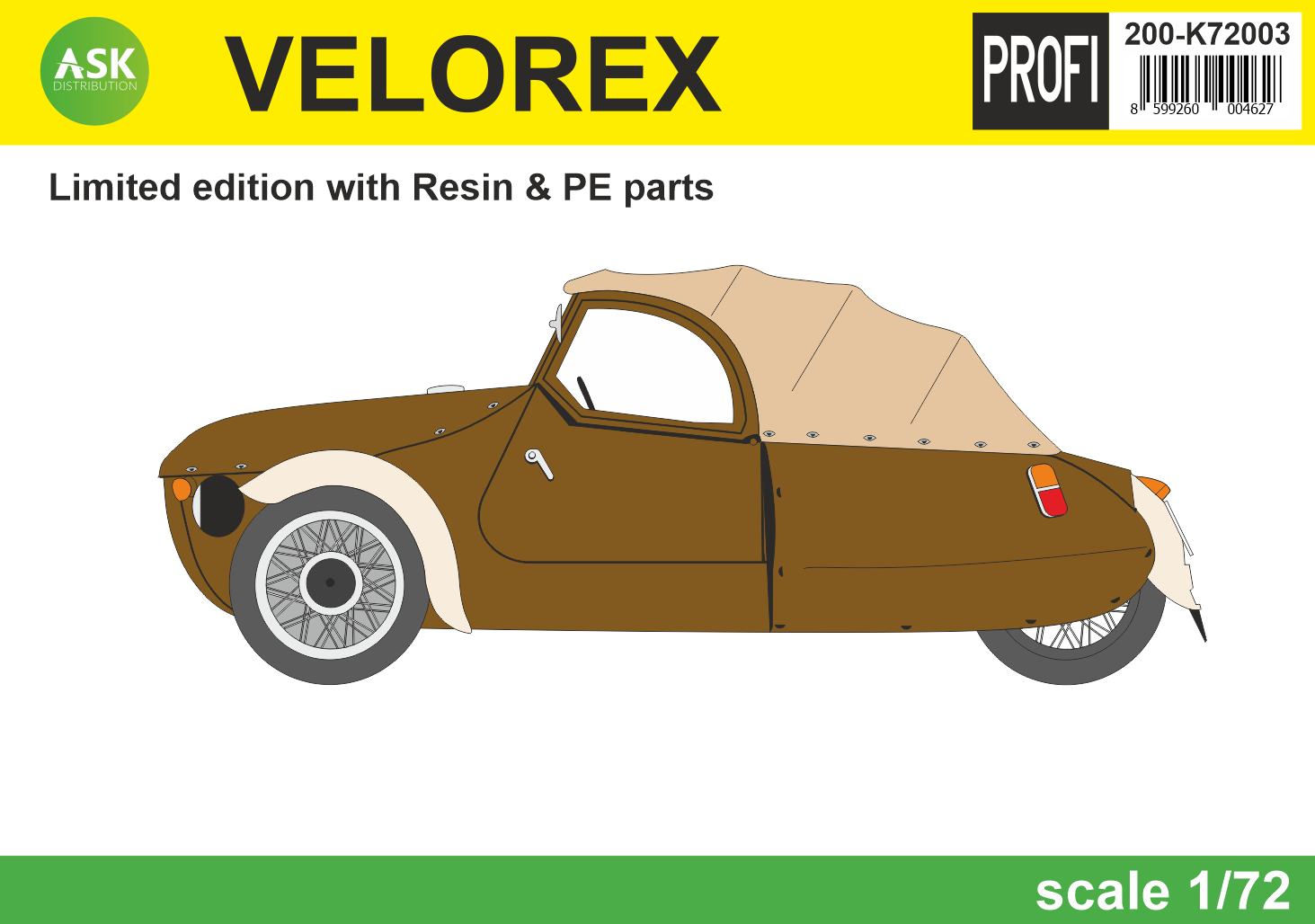 1/72 Velorex - Limited edition with Resin & PE & 3D print parts