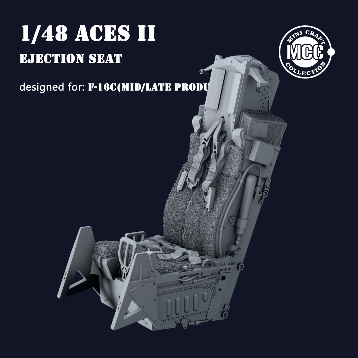 1/48 ACES II Ejection Seat wool pad for F-16C Mid/Late (1pcs)