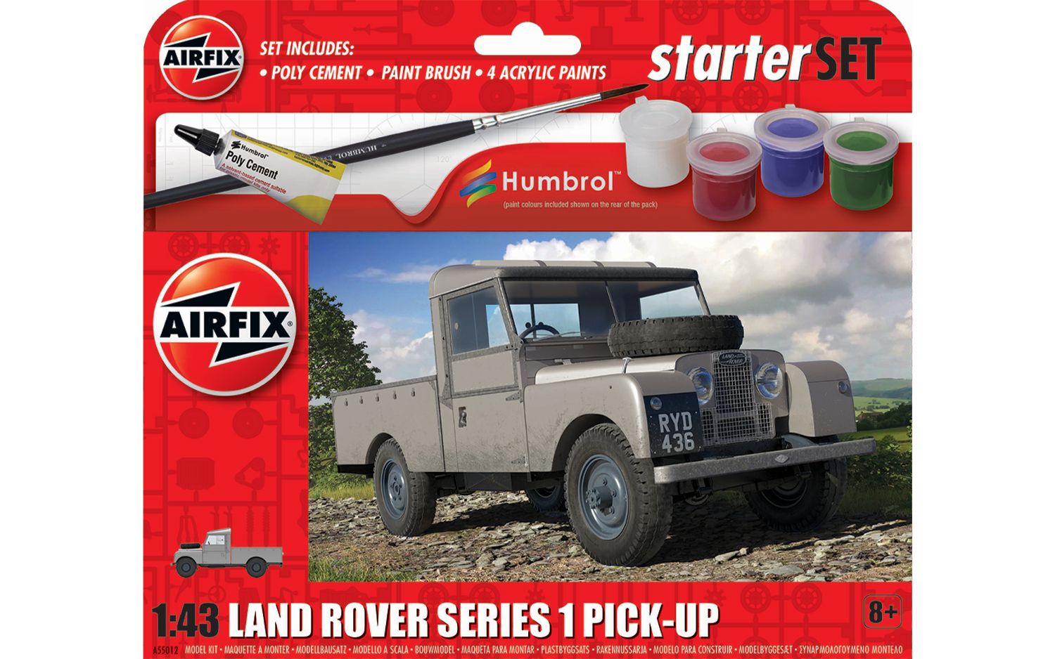 1/43 A55012 Starter Set - Land Rover Series 1 Pick-Up