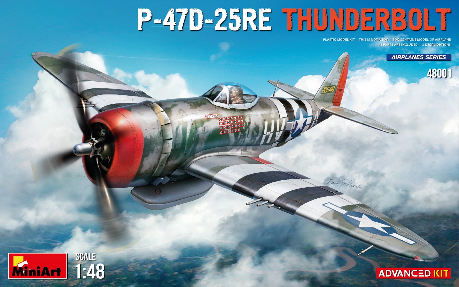 1/48 P-47D-25RE Thunderbolt. Advanced kit
