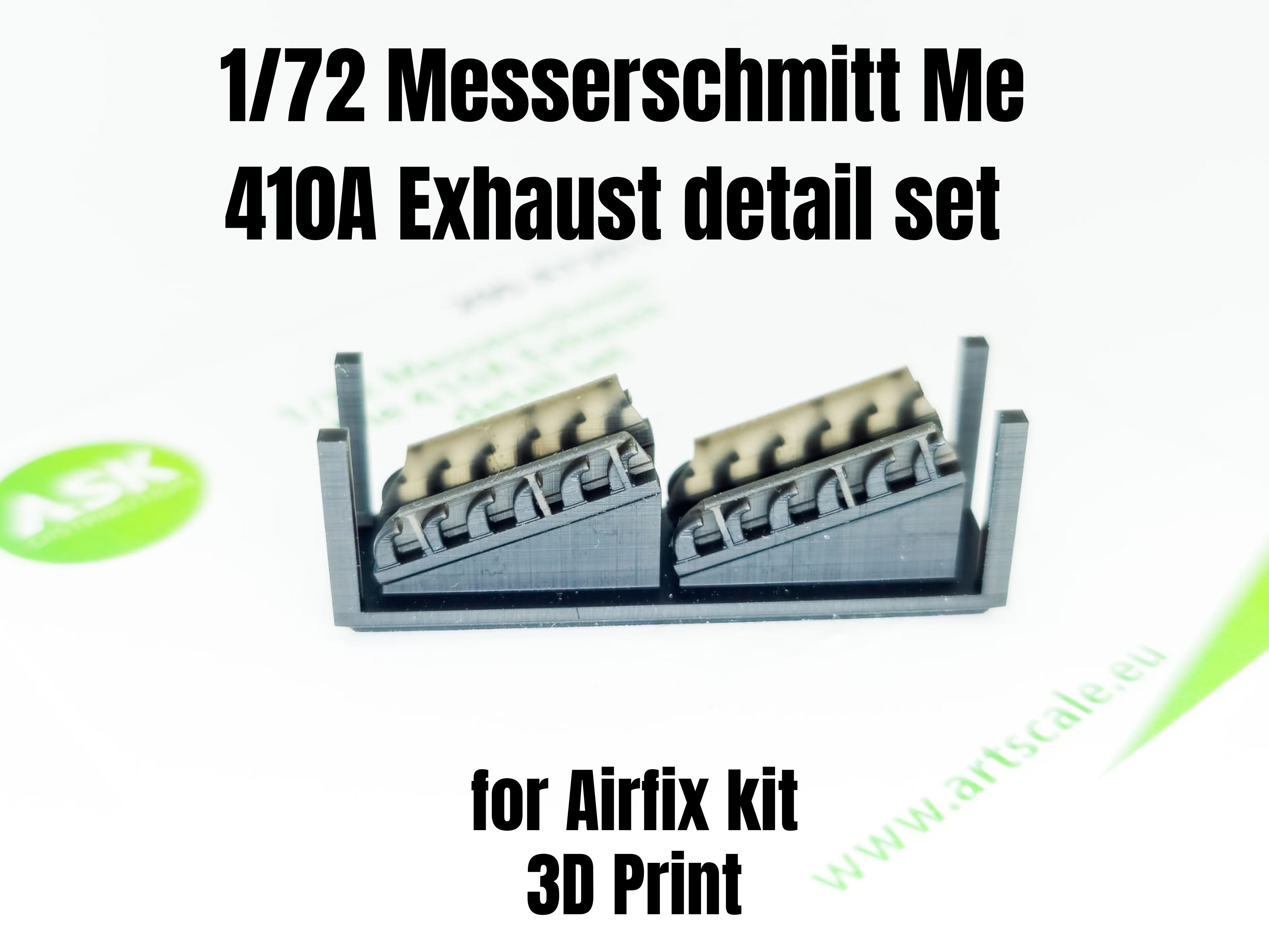 1/72 Messerschmitt Me 410A Exhaust detail set rec. kit Airfix