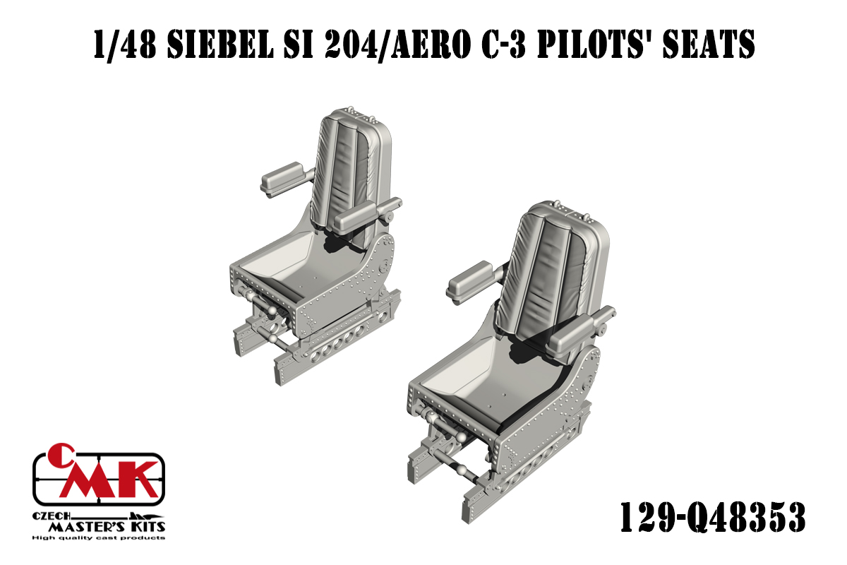 1/48 Siebel Si 204/Aero C-3 Pilots' Seats