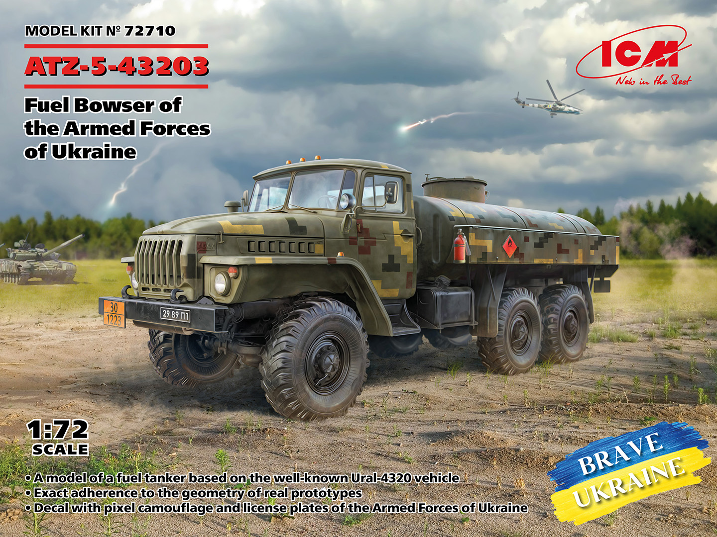 1:72 ICM ATZ-5-43203, Fuel Bowser of the Armed Forces of Ukraine