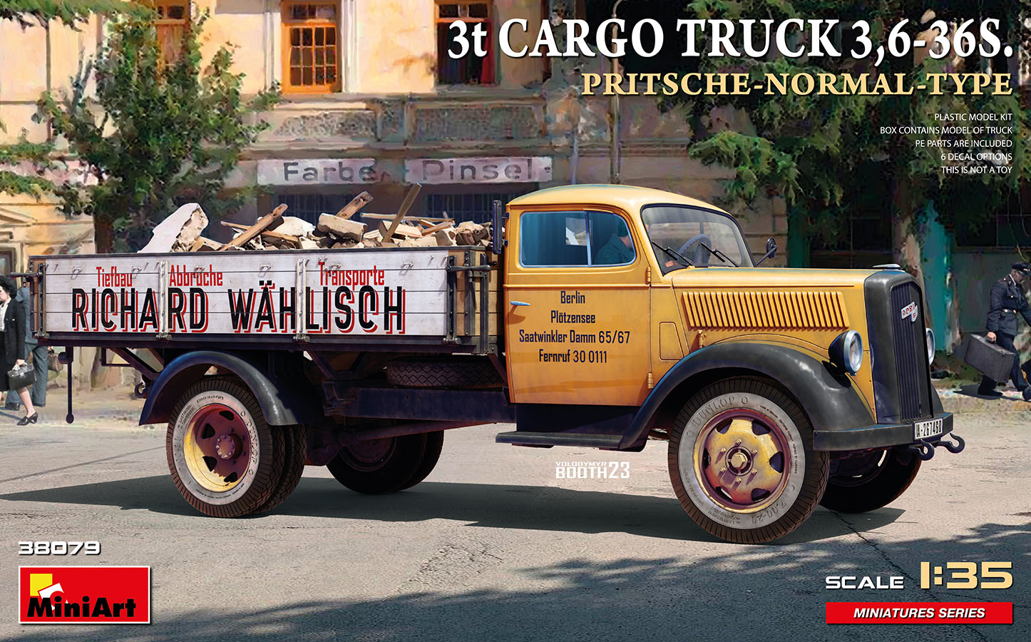 1/35 3t Cargo Truck 3,6-36S. Pritsche-Normal-Type - Miniart