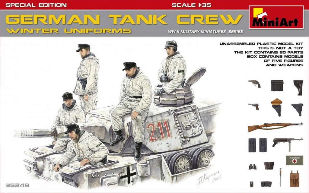 Special Edition Miniart 1/35 German Tank Crew in Winter Uniforms # 35249 