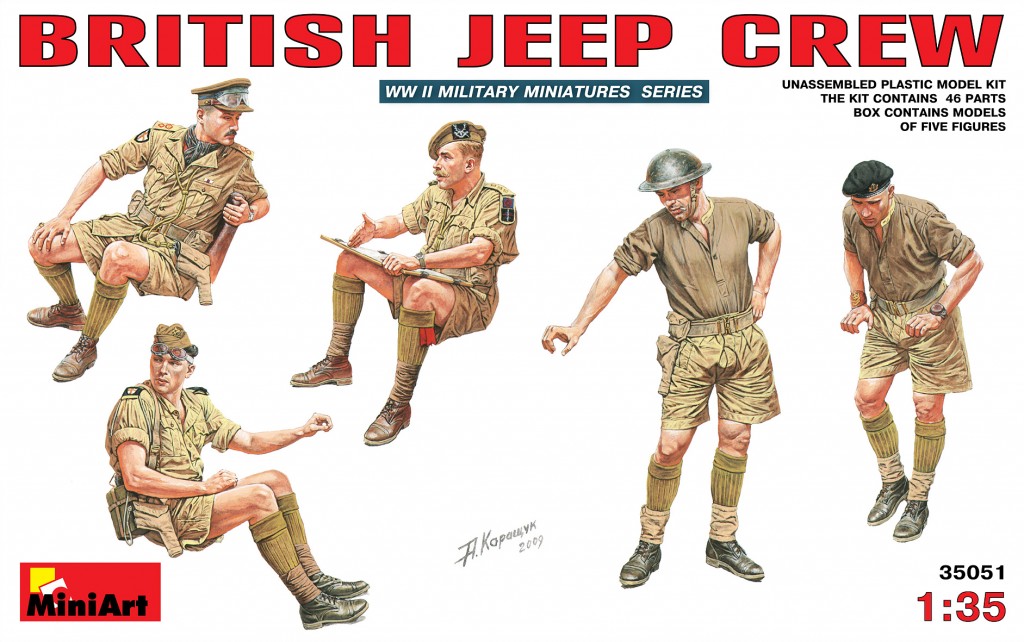 MiniArt Models 1/35 Soviet Jeep Crew 5 figures 